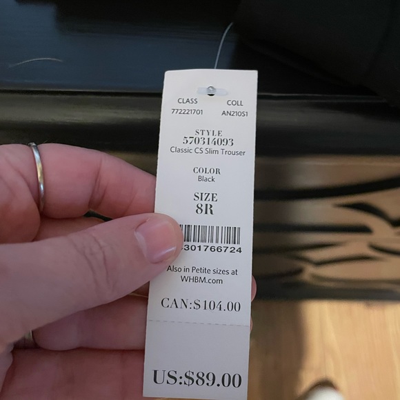 WHBM black dress pant - Picture 2 of 5